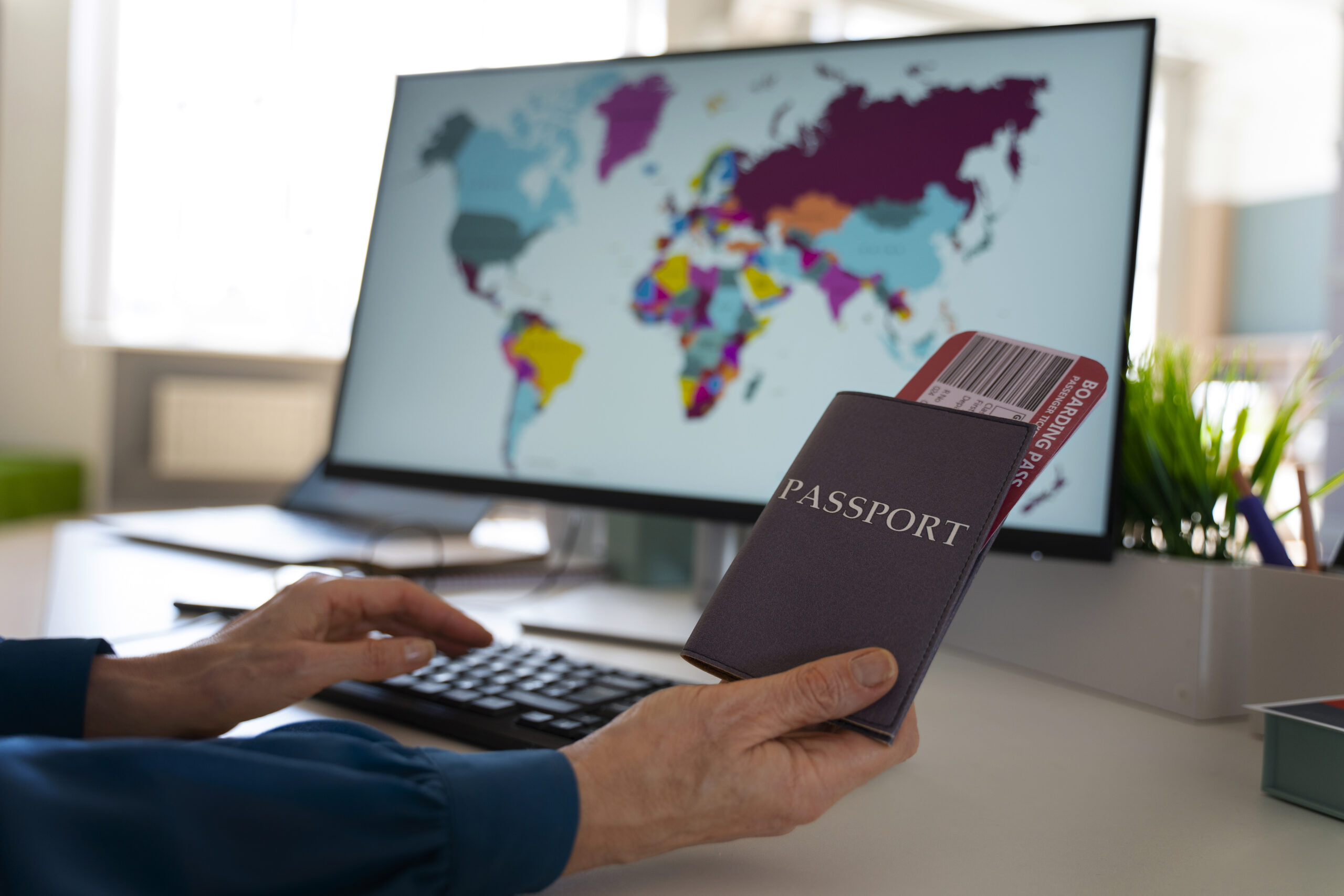 side-view-man-holding-passports Best Work Permit Visa Consultants in Hyderabad